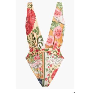 Agua Bendita Ellis Plunge Swimsuit | Medium
